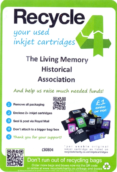 Living Memory Historical Association Recycle envelope